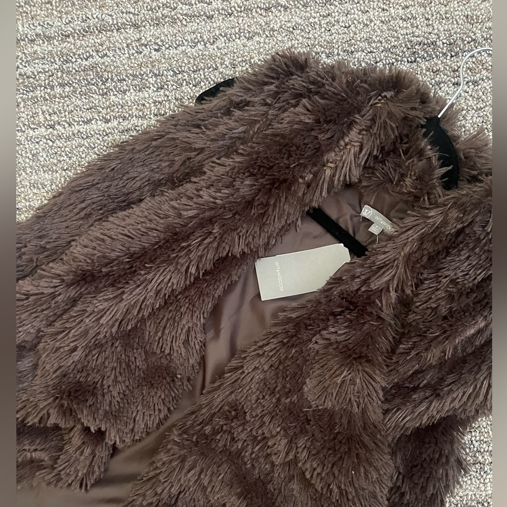 Habitual size small very soft brown vest NWT